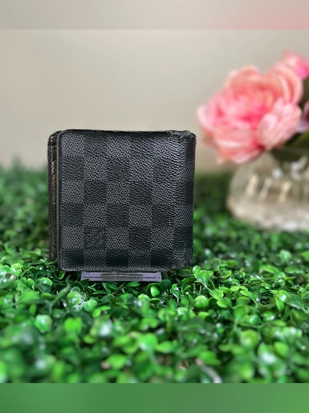 Louis Vuitton Black Damier Pattern Bifold Wallet